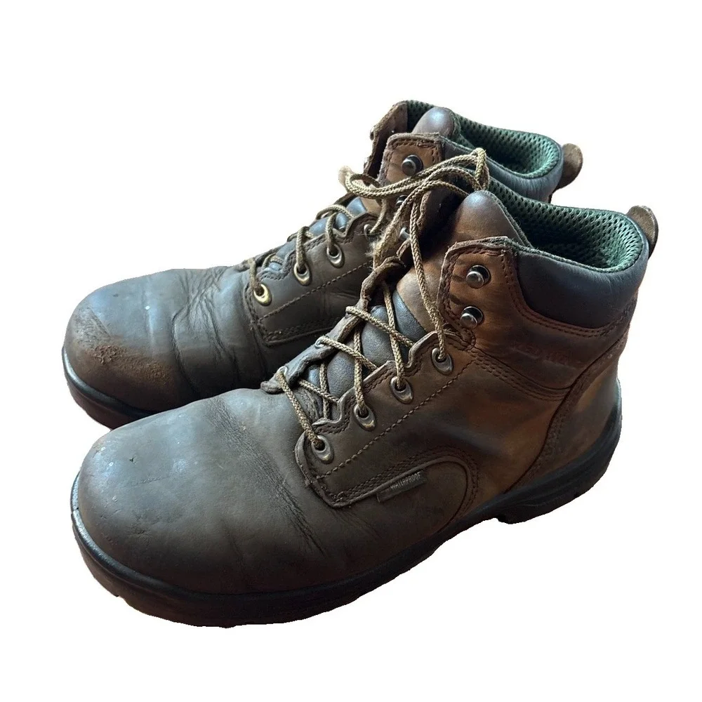 Red Wing Shoes 435 Waterproof King Toe Boots Men's Size 9.5 EE (Soft Toe) Brown